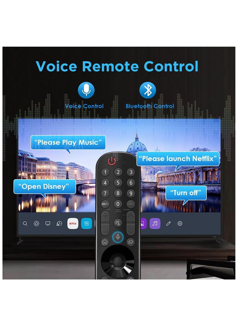 XICEN - Magic Remote AN MR22GA Replacement for LG TV Remote with Alexa Voice and Pointer Function Universal for LG Remote Control for LG UHD OLED QNED NanoCell 4K 8K (22GA voice alexa) - Image 1