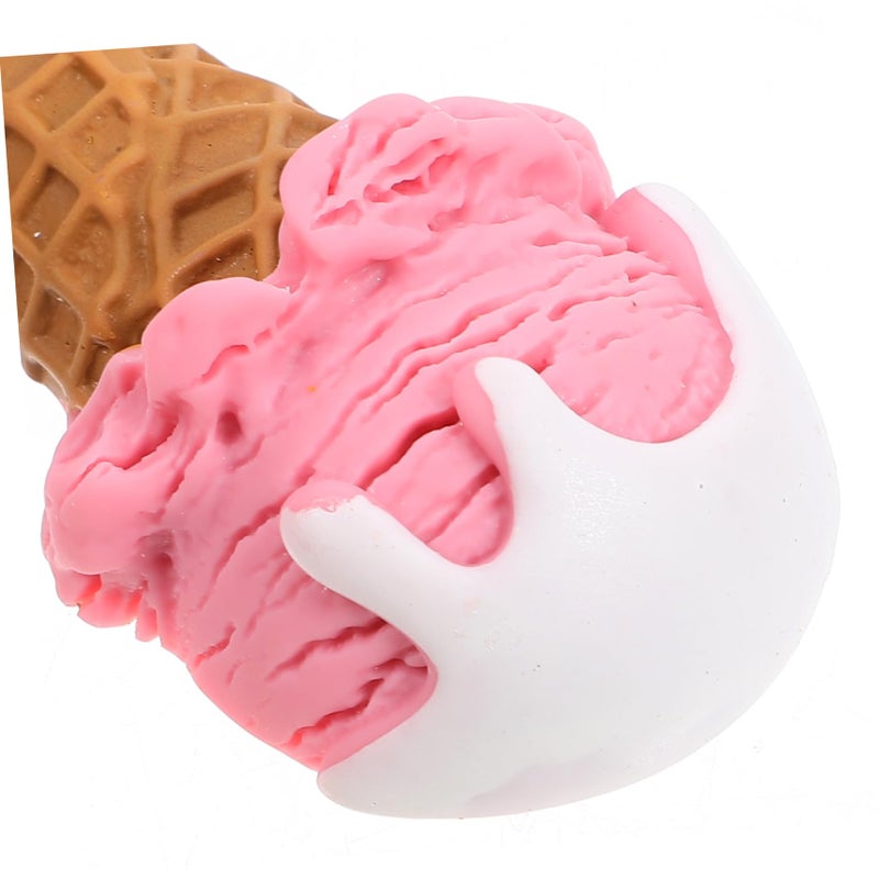 Reusable Realistic Ice Cream Cone Toys 2 Pack Simulation Dessert Play Food - Image 4