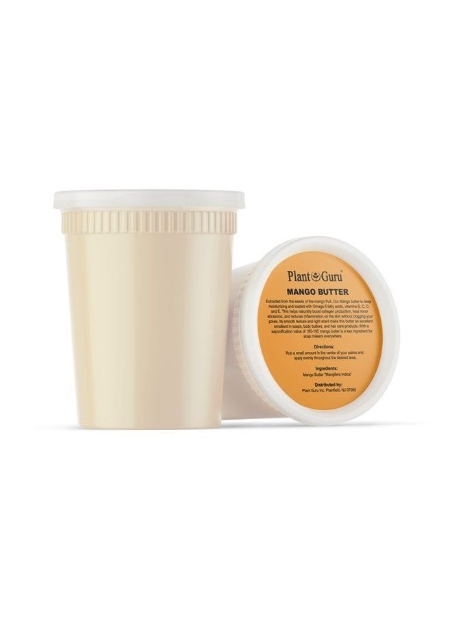 Plant Guru Raw Mango Butter 30 oz. / 1.9 lbs. - 100% Pure Natural Unrefined - Great for Skin, Body and Hair Growth. DIY Soap Making, Body Butter, Lotions and Creams.  - Image 3