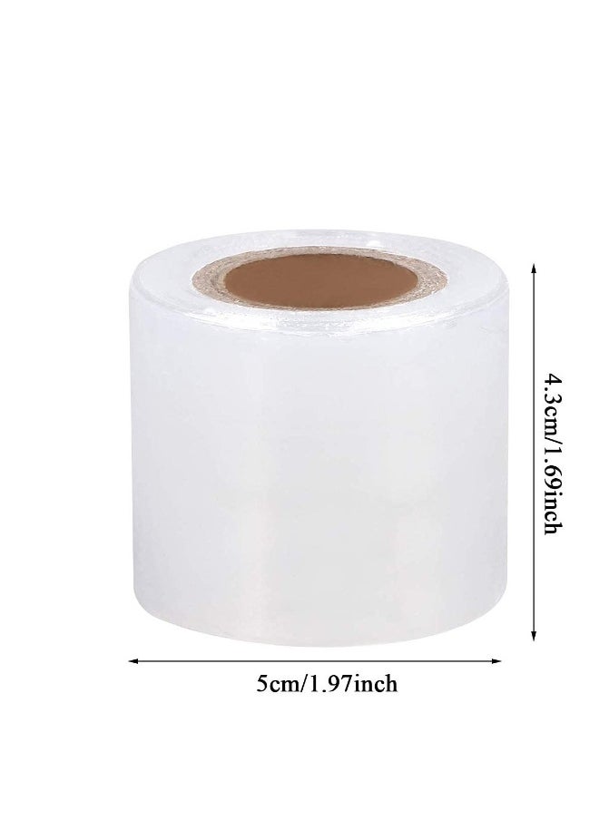 Generic Disposable Eyebrow Tattoo Plastic Wrap Preservative Saran Barrier Film Supplies Lips Permanent Make Up Cling Wrap Cover Tape Roll Transparent 2 PCS  - Image 2