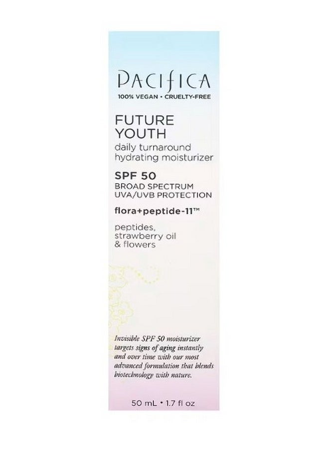 باسيفيكا Future Youth Daily Turnaround Hydrating Moisturizer SPF 50 1.7 fl oz 50 ml  - Image 2