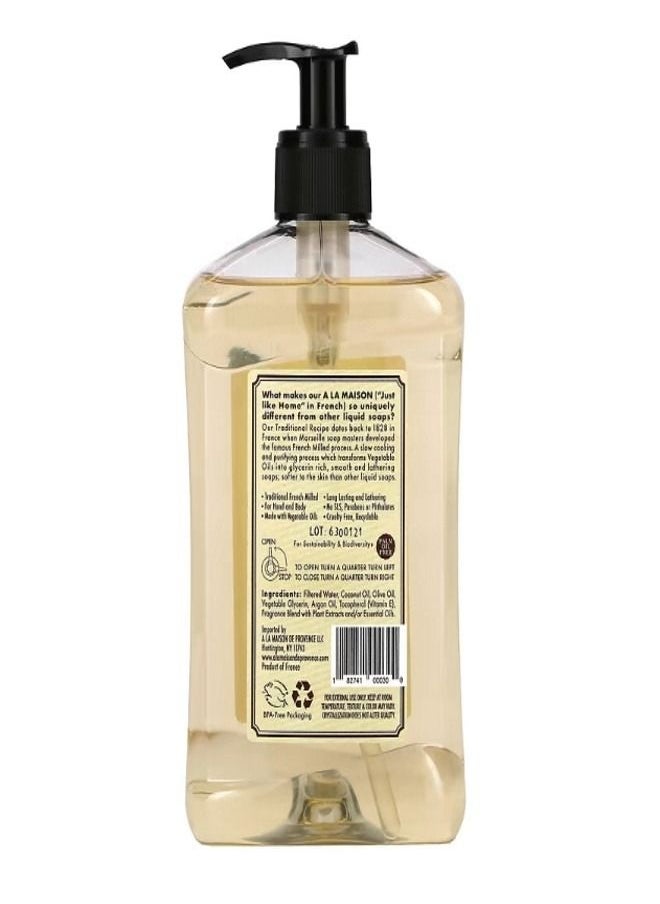 A La Maison De Provence Liquid Soap for Hand Body White Tea 16.9 fl oz 500 ml  - Image 2