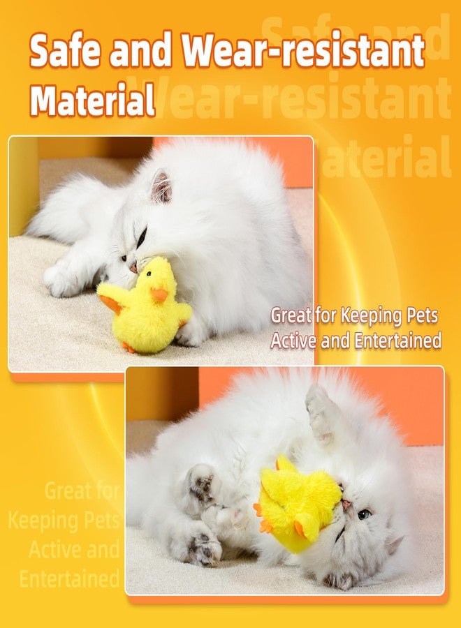 SmartTail Cat Toys Rechargeable Flapping Duck, Lifelike Quacking Sound, Touch Activated Kitten Plush Toy Interactive Cat Exercise Toys for All Indoor Kicker Toys 4.0 Inches - Image 4