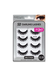 Absolute New York Poppy & Ivy 5D Darling Lashes - 4 Pairs (Seraphina) 