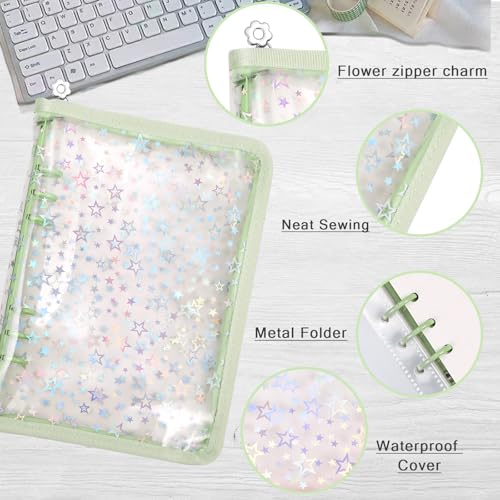 MUDOR 4 in 1 Sticker Storage Organizer, Binder with Storage Sleeves and Release Paper, Reusable Collecting Book Album Holder, A5 Blank Sticker Container Organizer - Image 3