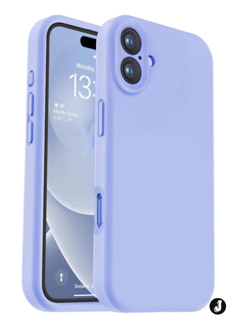 JAJEEK "iPhone 16 Slim Fit Matte Light Blue TPU Case – Soft, Flexible Silicone Back Cover for Sleek Protection" - Image 1