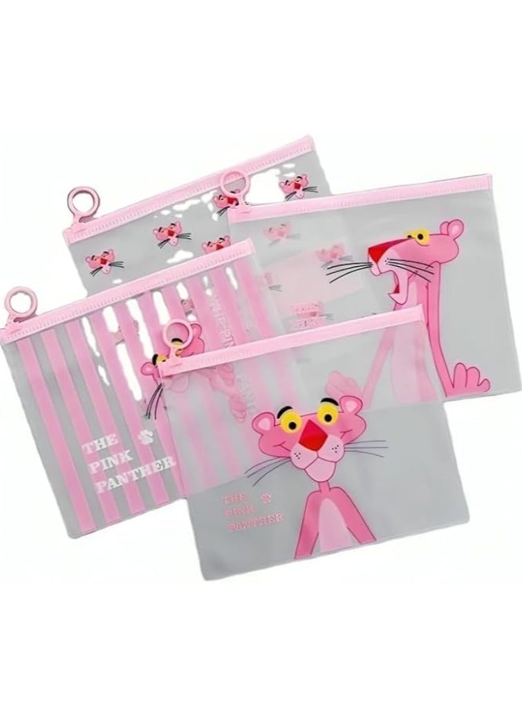 Generic A transparent makeup bag and pencil case made of PVC with a cartoon design ( Multi-shape )  - Image 3