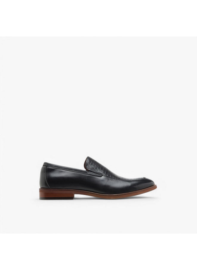 DUCHINI Men's Textured Slip-On Loafers  - Image 3