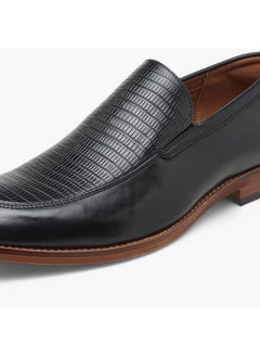 DUCHINI Men's Textured Slip-On Loafers  - Image 4