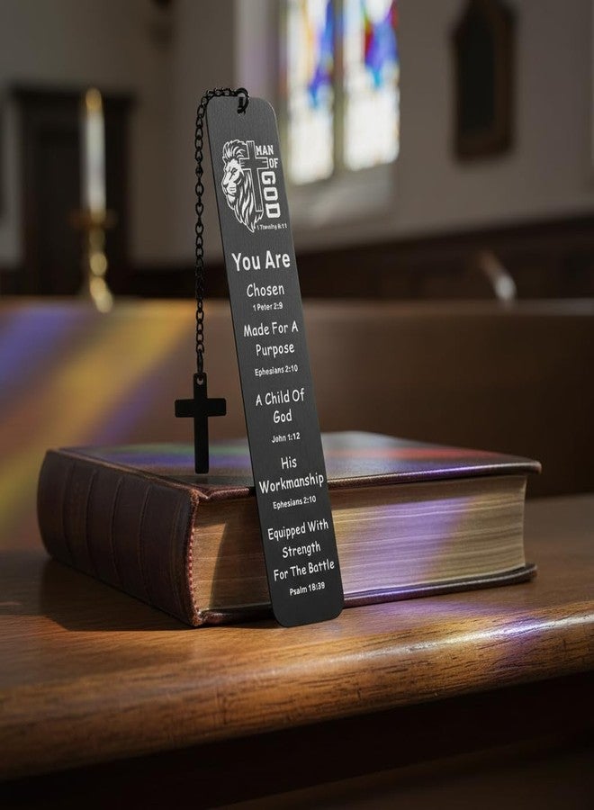 فاصل كتاب مقدس مسيحي للرجال، هدايا معمودية للأولاد، فاصل كتاب ديني على شكل يسوع، هدايا عيد ميلاد للأصدقاء والأبناء المسيحيين، هدية مميزة لرجل الله، هدية تأكيد للأولاد الكاثوليك. - Image 3