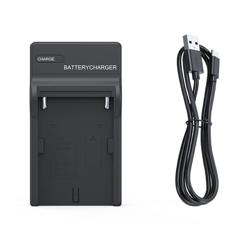 USB C Camera Battery Charging Adapter Fast Charger for F750 F770 F960 F970 F980D F990 FM50 FM55H FM500H - Image 2