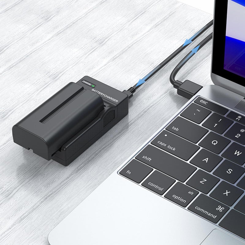 USB C Camera Battery Charging Adapter Fast Charger for F750 F770 F960 F970 F980D F990 FM50 FM55H FM500H - Image 5