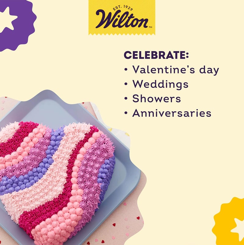Wilton Decorator Preferred Heart Shaped Cake Pan 8In Baking Pan for Lovely Cakes Aluminum - Image 5