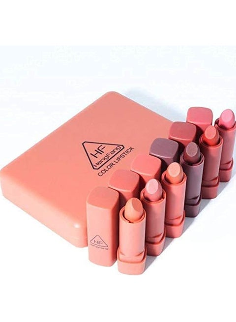 HengFang 6 pcs set 6 colors matte lipstick box