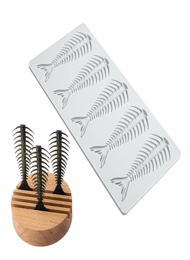 AK ART KITCHENWARE 5 cavities Fish Bone Design Fondant Silicone Icing Mats for Cakes Moldes De Silicona Baking Mold Cake Pastry Tools Cake Decorating Lace Mats - Image 4