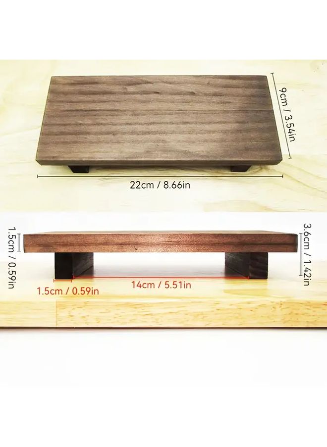 White Rustic Wooden Bathroom Tray Soap Holder Organizer Kitchen Countertop Stand - Image 4