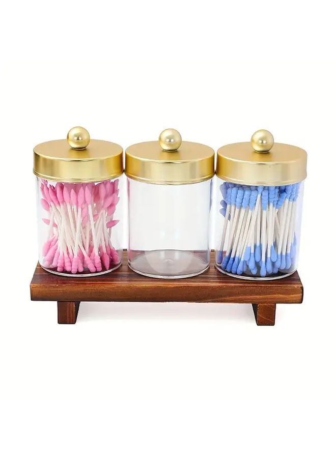 White Rustic Wooden Bathroom Tray Soap Holder Organizer Kitchen Countertop Stand - Image 2