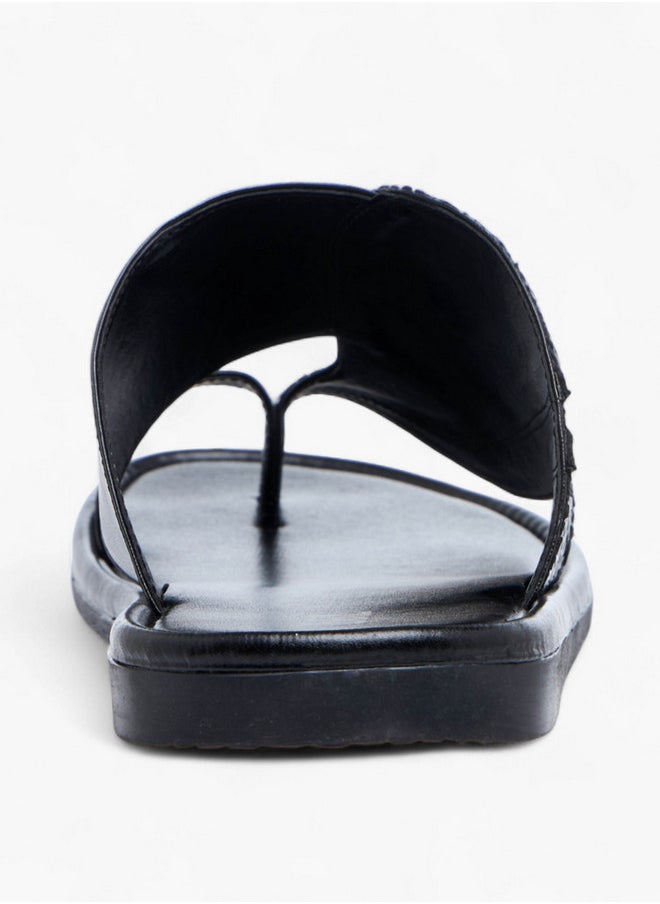 LBL by Shoexpress Textured Slip-on Arabic Sandals  - Image 4