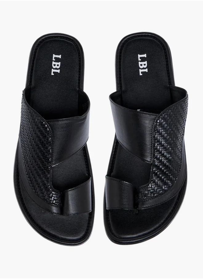 ال بي ال من شو اكسبرس Textured Slip-on Arabic Sandals