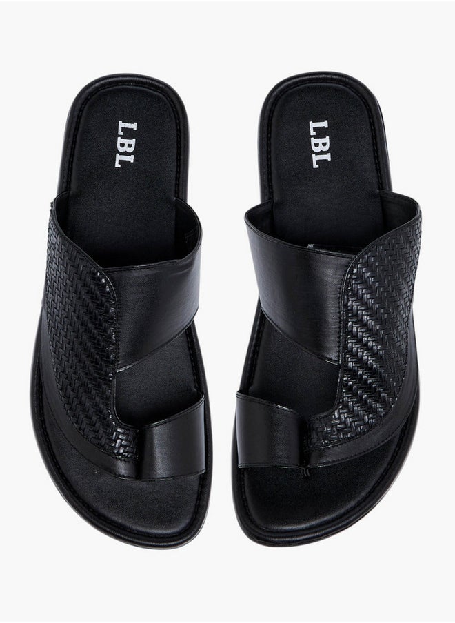 LBL by Shoexpress Textured Slip-on Arabic Sandals  - Image 1