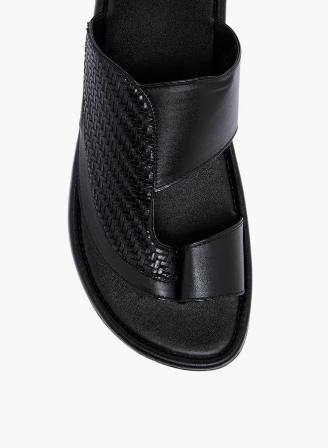 LBL by Shoexpress Men's Textured Slip-on Arabic Sandals
