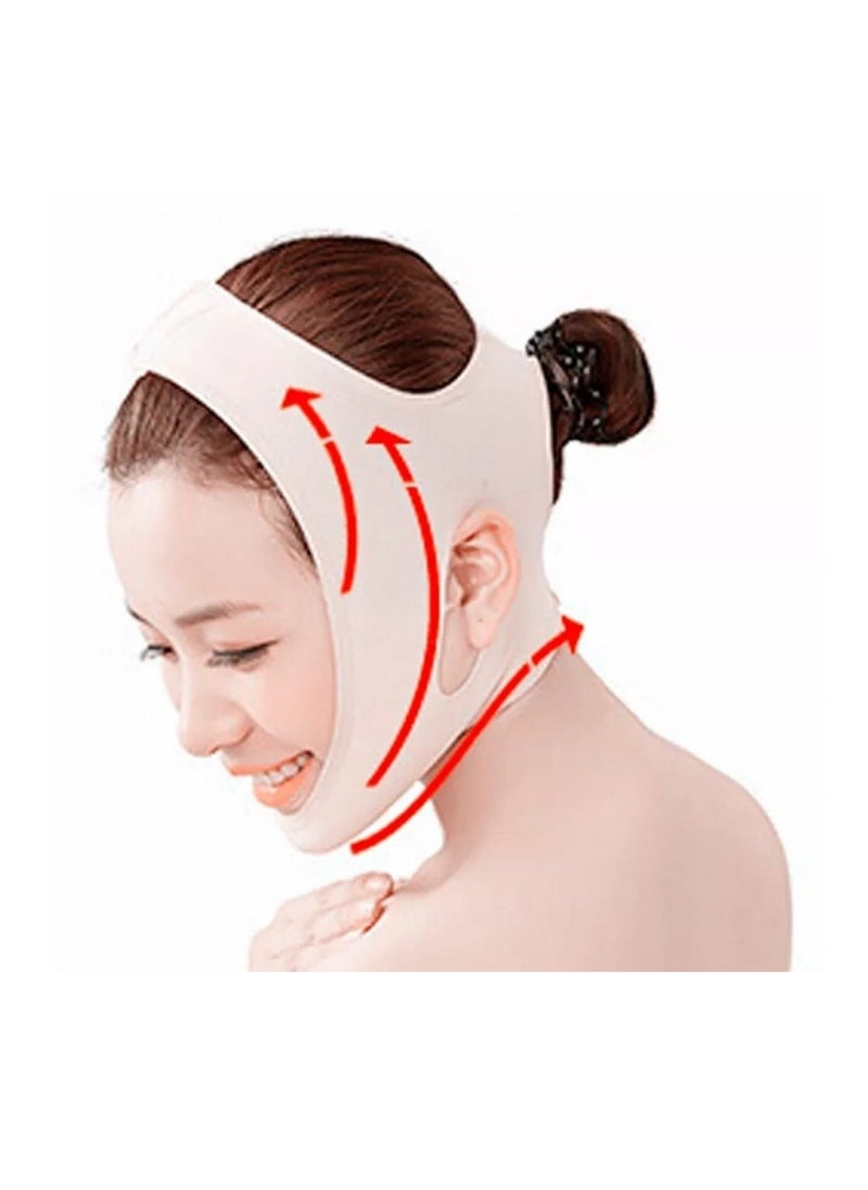 Generic - Double Chin Reducer Corset V Shape Face Slimming Belt Chin Lifting Mask for Women Anti Wrinkle,Ergonomic design strap makes it not fall off easily while you sleep - Image 1