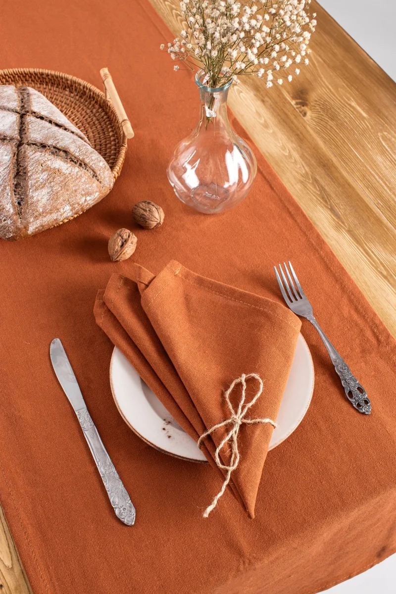 ويلستيل 6-Pack Premium Linen Cinnamon Napkin 40 x 40