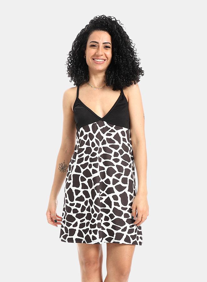 kady Black & White Printed Sleepshirt - Image 1