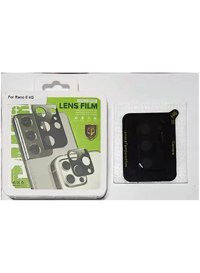 UNBLACK For (Oppo Reno 6 4G) Screen Camera Protector Glass - Black - Image 1