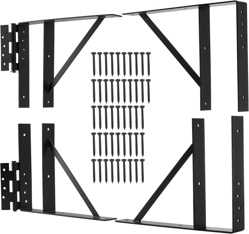 DEETI Gate Corner Brace Bracket, Heavy Duty Fence Gate Frame Kit, Adjustable Anti-Sag Kit for Wooden Fence, Deck gate, Driveway, Shed Doors, Corral Gates, - Image 1