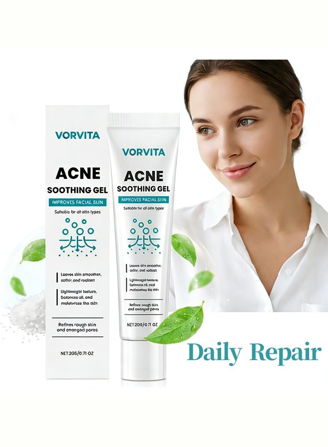 VORVITA جل ترطيب الوجه - يعتني بالبشرة الناعمة، والمرطبة والمضيئة. يعزز احتفاظ البشرة بالرطوبة. 20 جم - Image 1
