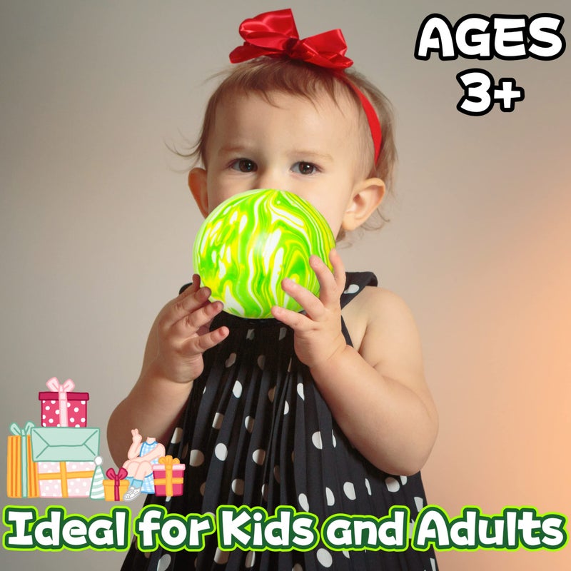 Kawaite Giant Dough Balls Fidget Toy - Stretchy Jumbo Stress Balls for Kids and Adults - Pull and Squeeze Sensory Ball Squishy Toys, 2025 Novelty Stress Relief Balls for ADHD, ADD, Autism (Green) - Image 5