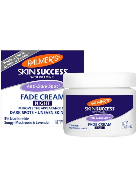 Palmer's Skin Success Anti-Dark Spot Nighttime Fade Cream with Retinol & Niacinamide, Dark Spot Corrector for Face, Night Moisturizer Helps Reduce Dark Spots, Fine Lines & Wrinkles, 2.7 Ounce