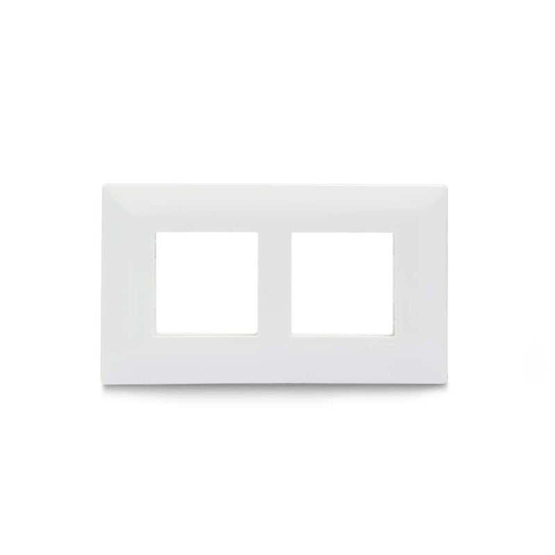Electric Livia4 Module Grid 4 Module Cover Frame White Pack of 1 10 Module Grid 10 Module Cover - Image 1