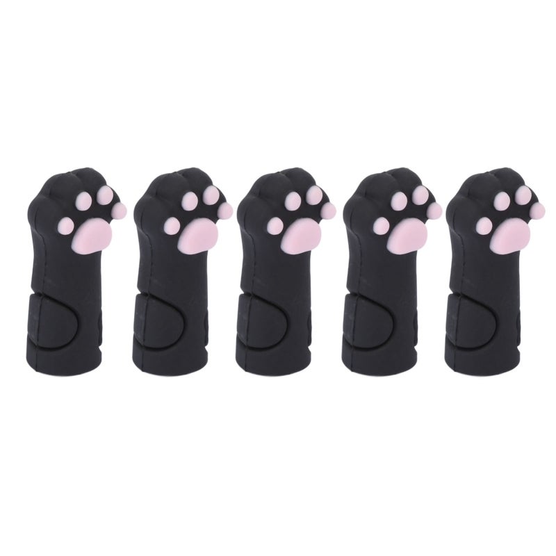 Cat Paw Shape Soft Silicone Cuticle Scissors Cover - Universal Fit Lightweight Protective Sleeve for Travel Nail Care Tools - Image 4