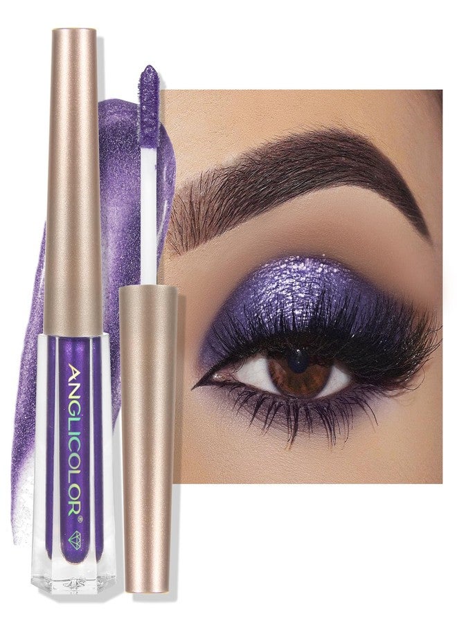Anglicolor Glitter Eyeshadow Diamond, Liquid Eyeshadow Long-Lasting Quick-Dry, Lightweight Smooth, Shimmer Eyeshadow, Metals Gloss Sparkling Eyeliner Pen, Cosmetics Gift for Girls and Women - Image 1