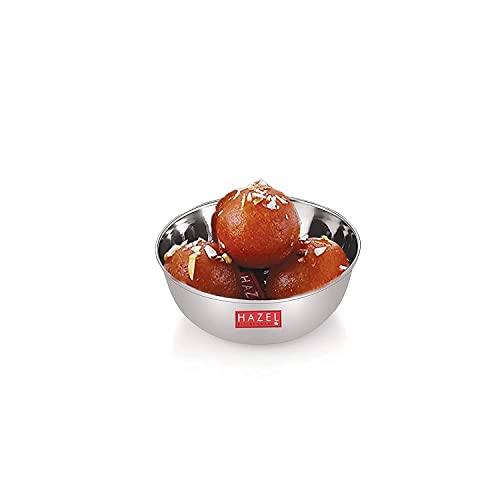 HAZEL Stainless Steel Bowl Set | 200 ml SS Katori for Kitchen & Serving | Dinner Wati Bowls for Snacks, Chutney, Curry | Set of 4 - Image 5