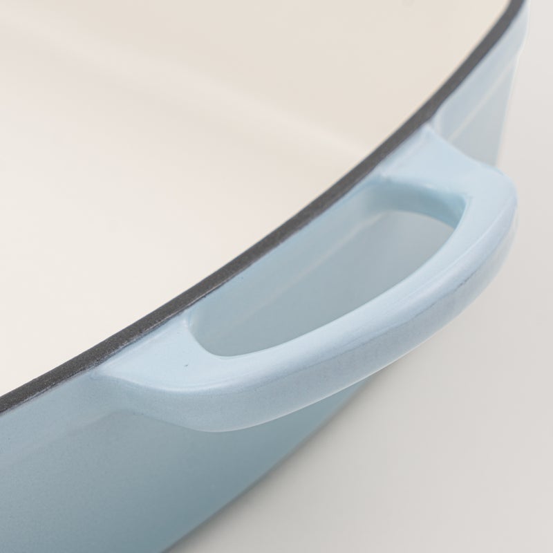 Alberto enameled cast iron roaster, blue 33*25*7.5cm - Image 3