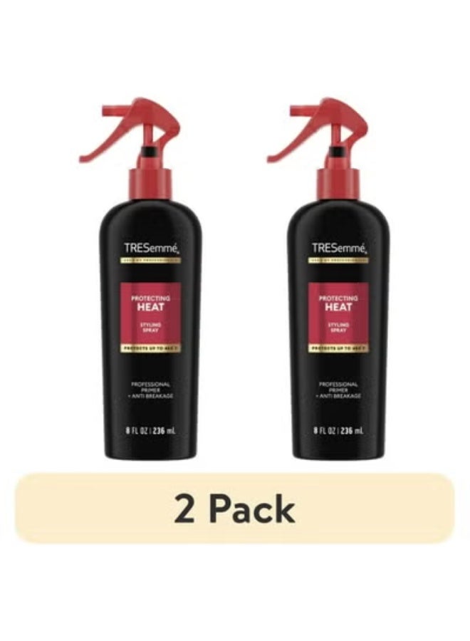 Tresemme Protecting Heat Spray with Keratin, 2-Pack – Professional-Quality Thermal Protection for Hair - Image 1
