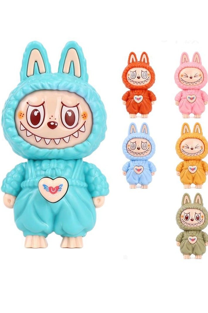 Laboboo Face Changing Doll Necklace, Stylish Cartoon Gift, Keychain, Stress Relief Toy For Kids (Multicolor) 1Pc - Image 1