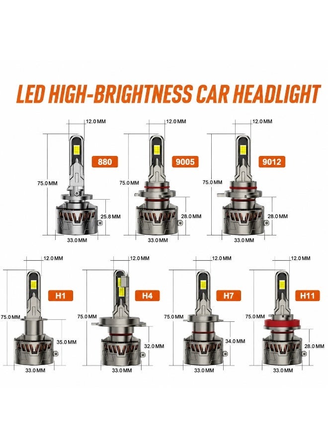 مصباح سيارة LED Y2-130W-H1-6500K، بقوة 130 واط، إضاءة عالية السطوع، شعاع أبيض 6500 كلفن، مقاوم للماء بمعيار IP67، ترقية مصابيح أمامية للسيارات - Image 2