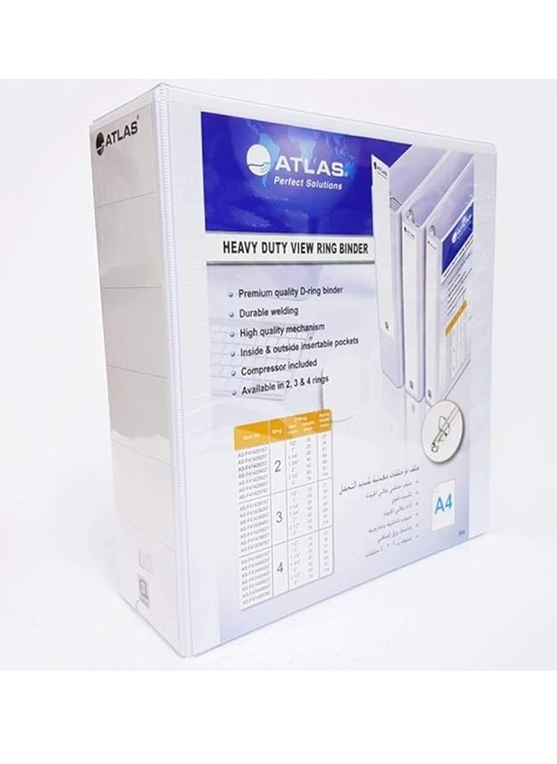 ATLAS Heavy Duty Two Ring Binder With 65mm Width  - Image 1