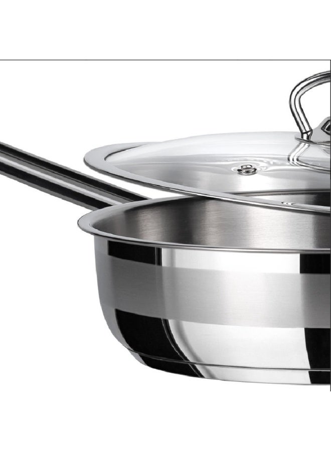 Amboss Saphire Stainless Steel Covered Frying Pan – 26×7 cm - Image 2