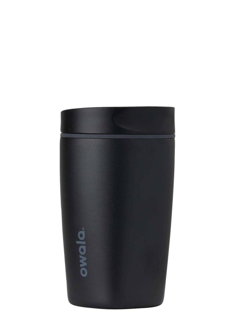Owala SmoothSip Slider Insulated Stainless Steel Coffee Tumbler, Reusable Iced Coffee Cup, Hot Coffee Travel Mug, BPA Free 12 oz - Image 1
