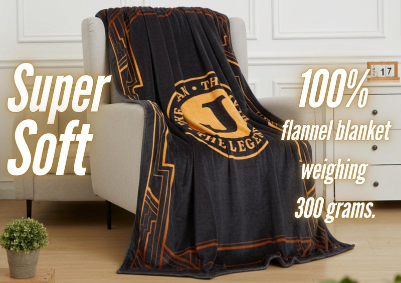 InnoBeta Gifts for Men, Initial Mens Gifts for Him, Birthday Gift Ideas, Mens Blanket, 300gsm Flannel Throw Blanket Gift for Dad, Grandpa, Husband, 50"x 65", J - Image 3
