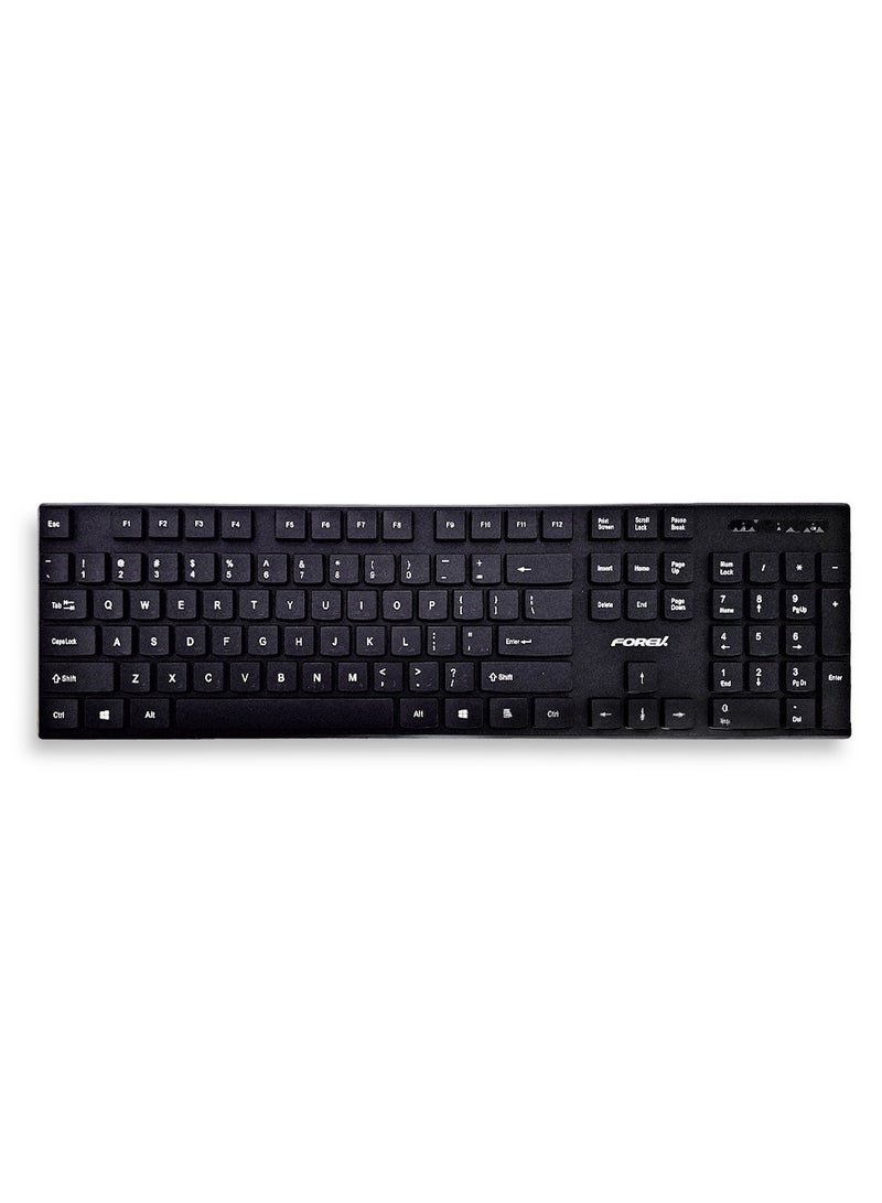 Forev 2.4G Wireless Keyboard+Mouse Set First Choice For Office Business FV-W806 , Wireless technology , Energy saving , Ergonomic Design , Waterproof  , 2.4G Wireless - Image 3