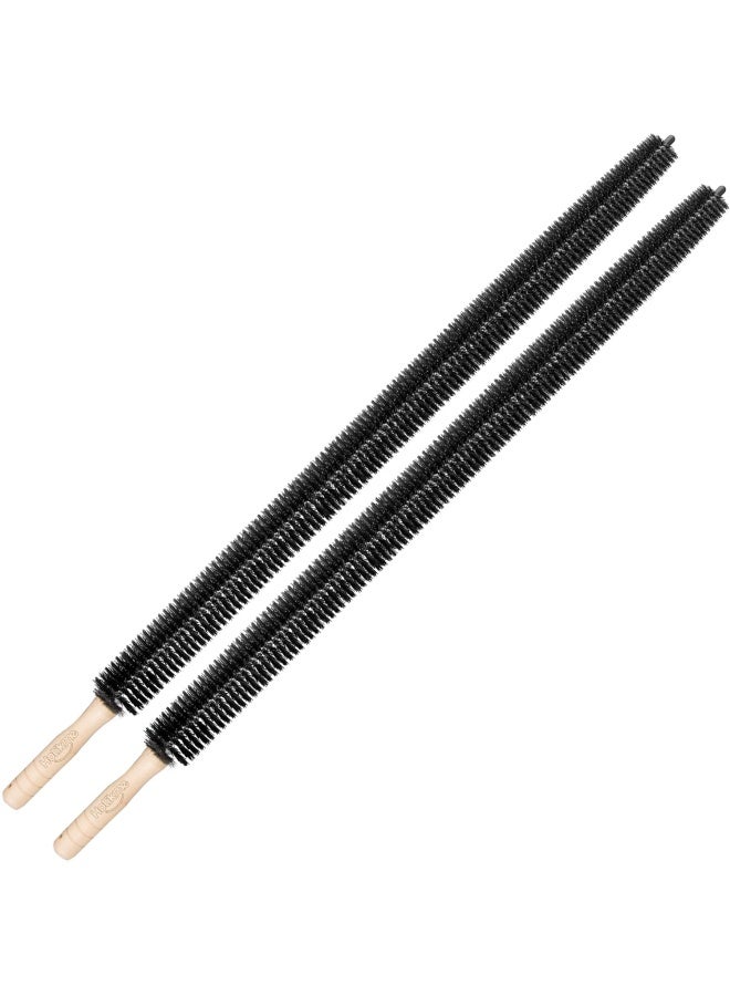 Dryer Vent Cleaner Kit 2 Pack Dryer Lint Brush Vent Trap Cleaner Long Flexible Refrigerator Coil Brush 30 Inch  - Image 1