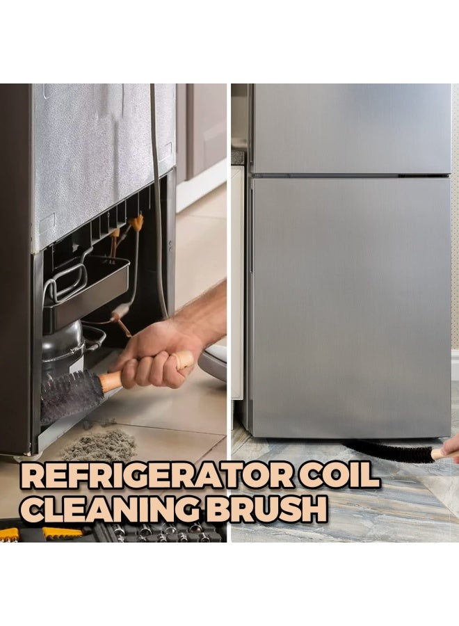 Dryer Vent Cleaner Kit 2 Pack Dryer Lint Brush Vent Trap Cleaner Long Flexible Refrigerator Coil Brush 30 Inch  - Image 4