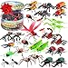 SCS Direct Bug Toys 30pc Set Giant Fake Insects Grasshoppers Beetles Spiders  More 25 Realistic Plastic Bugs Great for April Fools Pranks Pretend Play Easter Basket Stuffers Egg Fillers Party Favors - Image 4