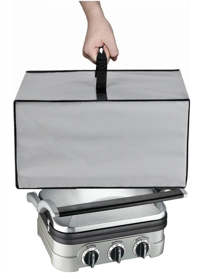 AF-WAN Heavy-Duty Dust Cover Compatible with Cuisinart Griddler GR-4NP1, GR-5BP1, GR-11, GR-6S | Waterproof, Bite-Resistant, Foldable Protector with Handles (Gray) - Image 1